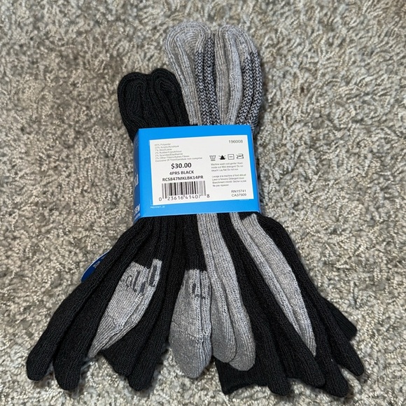 Columbia Men's Wool Blend Crew Socks 6-12 - Picture 2 of 4